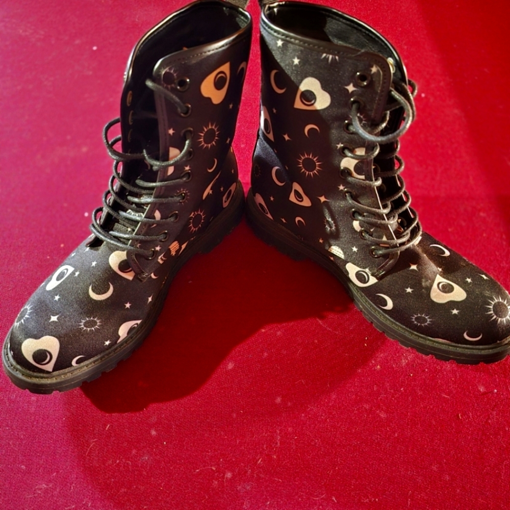 Witchy Combat Boots